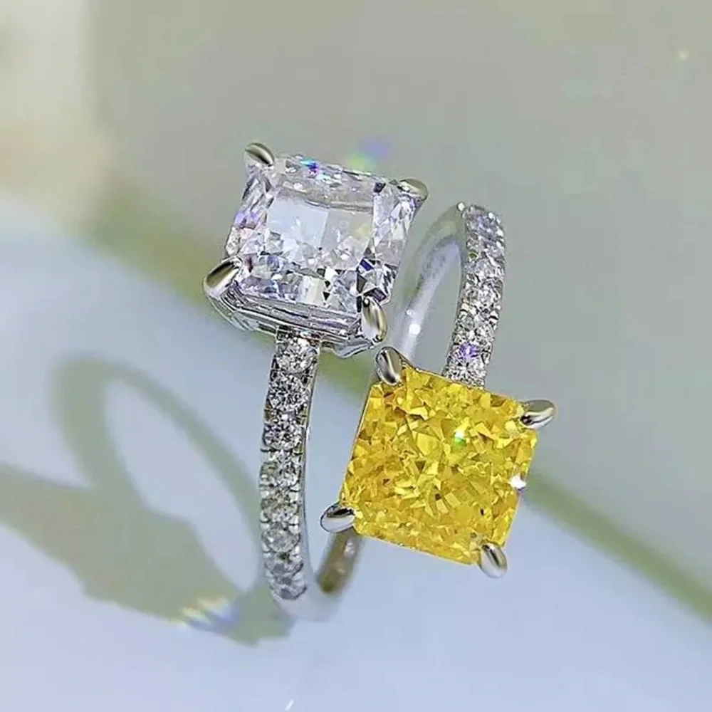 18k 2.6ct Radiant Cut Wrap Ring - Picture 3 of 11